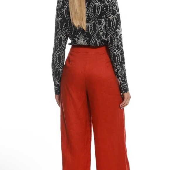 Suboo relaxed, wide leg pants 100% linen - Picture 2 of 7